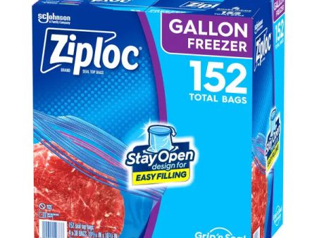 Ziploc Seal Top Freezer Bag, Gallon, 38-count, 4-pack Discount