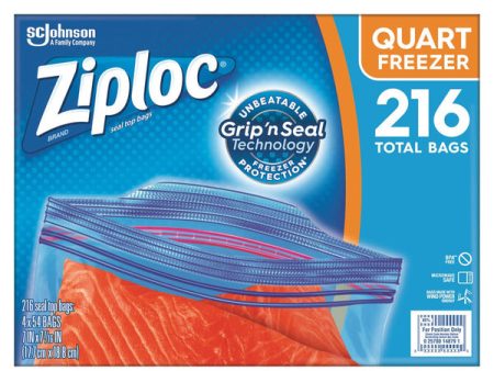 Ziploc Seal Top Freezer Bag, Quart, 54-count, 4-pack Online Hot Sale