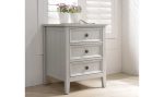 Milan 3 drawer bedside cabinet in clay grey colour Hot on Sale