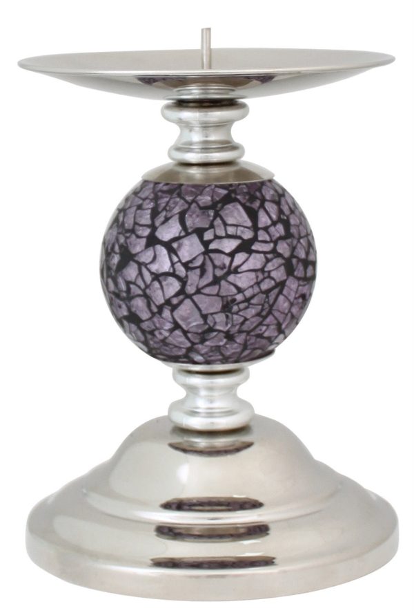 Violet Mosaic Ball Candle Holder Hot on Sale