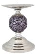 Violet Mosaic Ball Candle Holder Hot on Sale