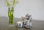 Cherub tealight holders silver click n collect Cheap