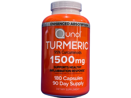 Qunol TURMERIC .1,500 mg 180 Capsules Cheap