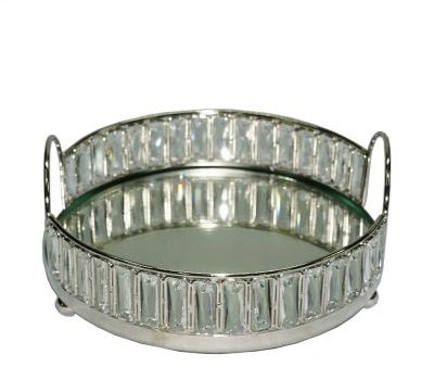 Medium crystal and silver tray prices from Sale