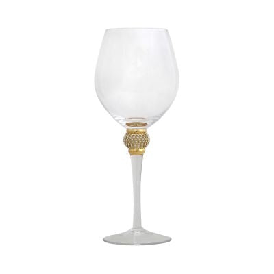 Milano Wine glass with diamante  ball stem Online Hot Sale