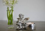 Cherub tealight holders silver click n collect Cheap