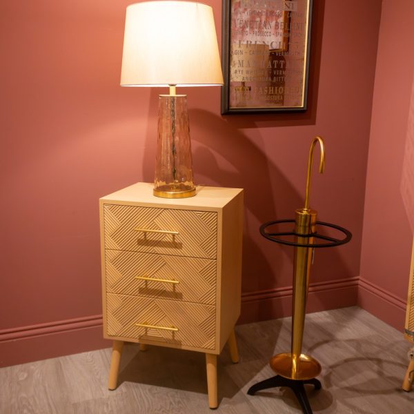 Miriam Bedside cabinet 3 drawer at a giveaway price ! Value item Instore purchase only For Cheap