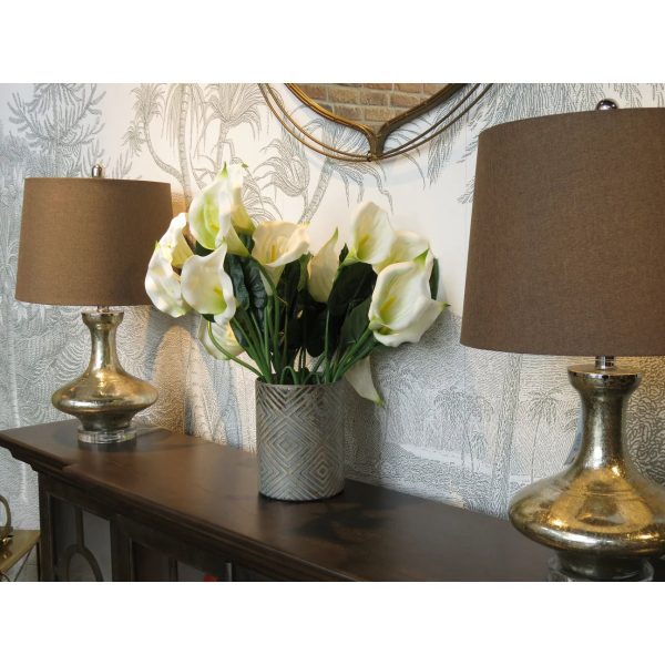 Zena pair of  lamps reduced clearance incl shade for collection Fashion