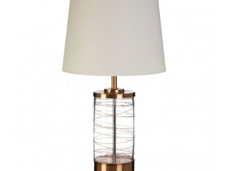 Zola Table lamp with linen shade Hot on Sale