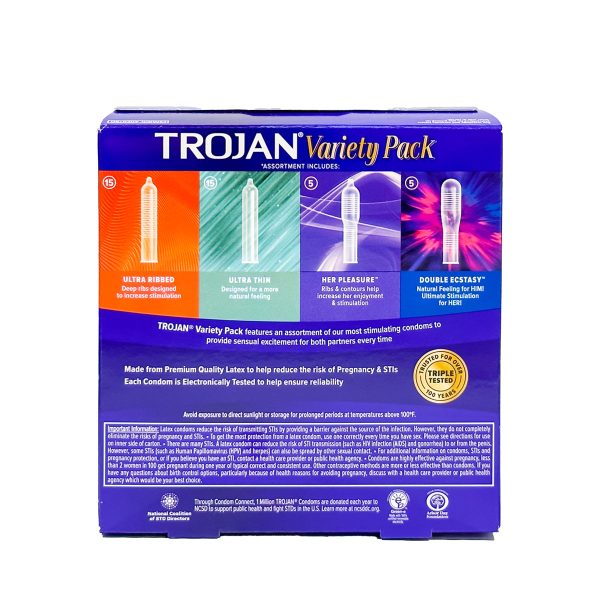 TROJAN Variety Pack, 40 Condoms Discount