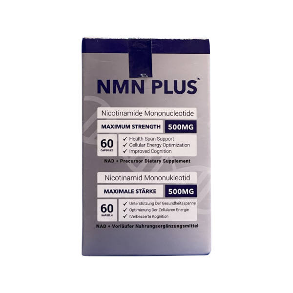 NMN PLUS Maximum Strength & Maximale Starke 500mg, 60 Capsules Hot on Sale