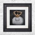 Large Ballerina pictured framed in 90x90cm  with Vegas Scoop frame reduced to clear in outlet store Online Sale