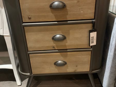 Urban Vintage Retro Bedside Cabinet 3 drawer LAST ONE ...CLEARANCE Click N Collect only . Pay instore Hot on Sale