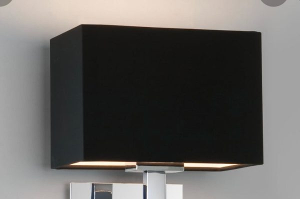 Coach House Wall light with black shade clearance Online now