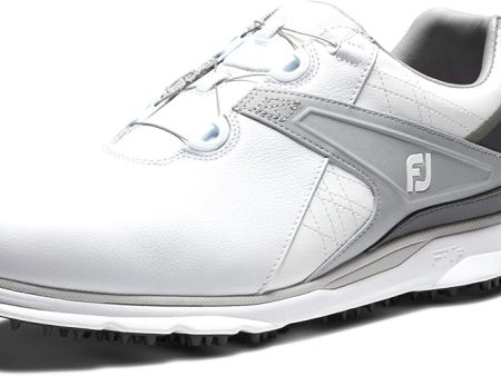 Foot joy Men s Pro Sl Golf Shoe, White Grey. Discount