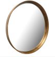 Round Deep Frame Gold Mirror Click N Collect half price Sale