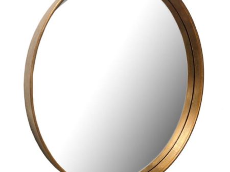 Round Deep Frame Gold Mirror Click N Collect half price Sale