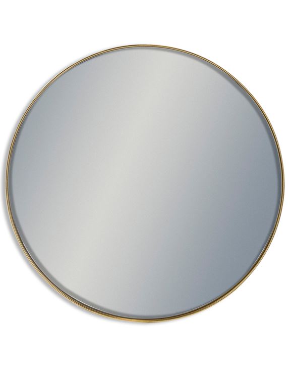 Arlene Round Mirror with GOLD  90cm. Seconds quality collect Instore only Discount