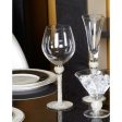 Milano Wine glass with full diamanté  stem is For Discount