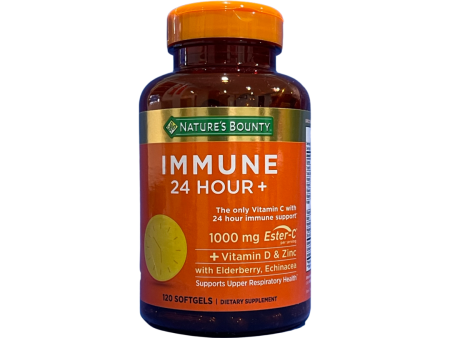 Nature’s Bounty Immune 24 Hour + Immune Support Softgels, 1000mg Vitamin C (50 ct.) on Sale