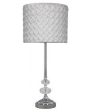 GS189 white silver crystal table lamp Sandringham on Sale