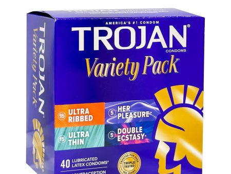 TROJAN Variety Pack, 40 Condoms Discount