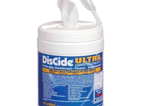 DisCide Ultra Disinfecting Towelettes, Large, 6 x6-3 4 ,  160 per canister Sale