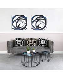 Abstract Wall Art Dark Blue clearance sale Click N Collect on Sale