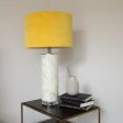 UNI  Abstract table lamp with mustard shade Supply