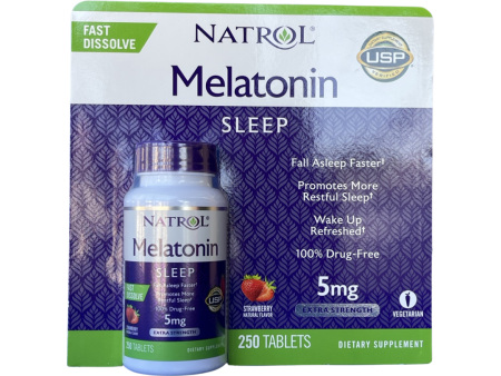 Natrol Melatonin 5 mg Fast Dissolve - 250 Tablets on Sale