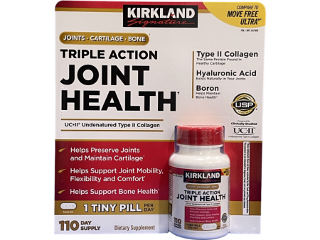 Kirkland Signature Triple Action Joint Health, 110 Coated Tablets Cheap