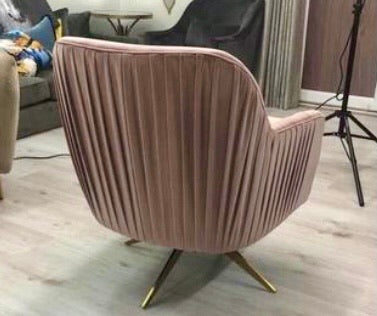 Sia  swivel  Chair in blush pink totally stunning ! Reduced for collection Fashion