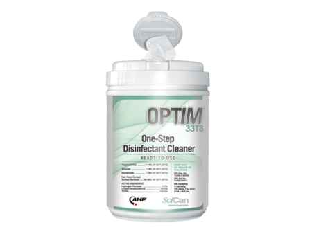 Optim 33 TB Disinfectant Wipes, Large, 160 per canister For Sale