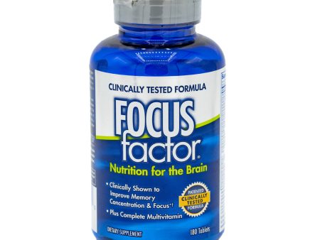 FOCUSfactor Nutrition for the Brain Dietary Supplement, 180 Tablets Supply