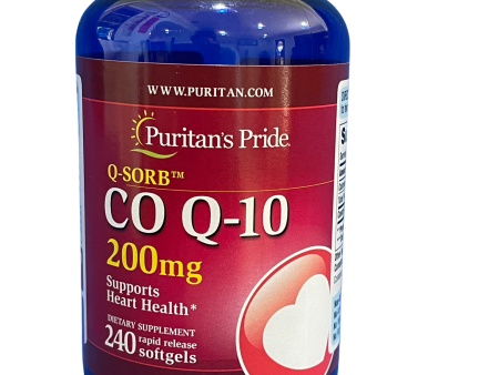 Puritan s Pride Co Q-10 200mg, Supports Heart Health, 240 Softgels Online now