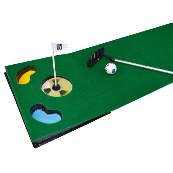 PGA TOUR 6ft Putting Mat with Putter. on Sale