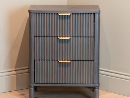 HARVEY 3 drawer bedside cabinet view instore on Sale