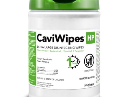 CaviWipes HP Disinfecting Wipes, Hydrogen Peroxide, X-Large, 65 per canister on Sale